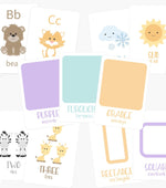 Montessori Flashcard Bundle for Toddlers | ABC, Numbers, Shapes, Colors & Weather Learning Cards-0