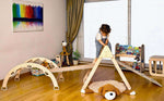Montessori Climbing Set / Climbing Triangle - Arch / Rocker with 2 Ramps / 4 Pieces Set-0