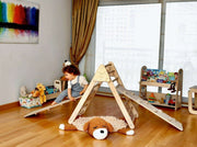 Montessori Climbing Set / Climbing Triangle - Arch / Rocker with 2 Ramps / 4 Pieces Set-3