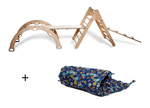 Montessori Climbing Set - Climbing Triangle / Arch Rocker, XL Pillow, and 2 Ramps / 5 Pieces-3