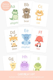 Animal Alphabet Flashcards A-Z for Toddlers