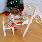 Montessori Climbing Triangle with Table and Chair-0