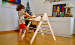 Montessori Climbing Triangle with Table and Chair-2