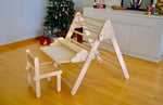 Montessori Climbing Triangle with Table and Chair-3
