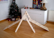Montessori Climbing Triangle with Table and Chair-7