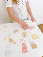 Breakfast Food Flashcards for Toddlers | Mealtime Learning Card