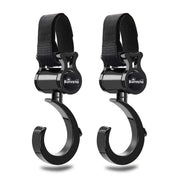 Stroller Hook 2-Pack — Universal Pram Clips for Bags