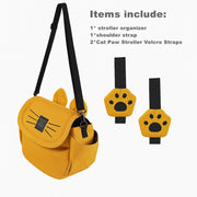 Kitty Paws Stroller Organizer | Pram Caddy Bag