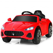 12V Kids Ride-On Car with Remote Control and Lights-Pink