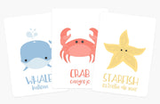 Sea Animals Flashcards for Toddlers | Ocean Learning Cards | Bilingual English & Spanish