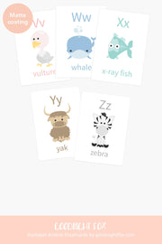 ABC Animal Flashcards for Toddlers & Preschoolers