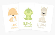 Desert Animal Flashcards for Toddlers | Wildlife Learning Cards
