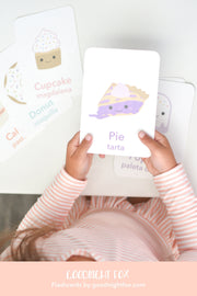 Sweet Treats Flashcards for Toddlers | Dessert Learning Cards