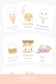 Sweet Treats Flashcards for Toddlers | Dessert Learning Cards