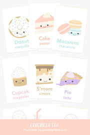 Sweet Treats Flashcards for Toddlers | Dessert Learning Cards