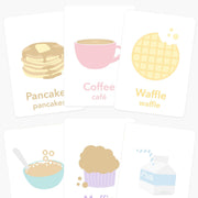 Breakfast Food Flashcards for Toddlers | Mealtime Learning Card