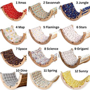 Climbing Arch / Rocker with 2 Ramps and Pillow / 4 Pieces Set-2