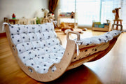 Montessori Climbing Arch Rocker Set with Ramp and Pillow