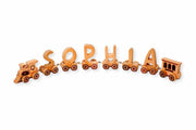 Personalized Wooden Letter Train Puzzle | Custom Name Toy